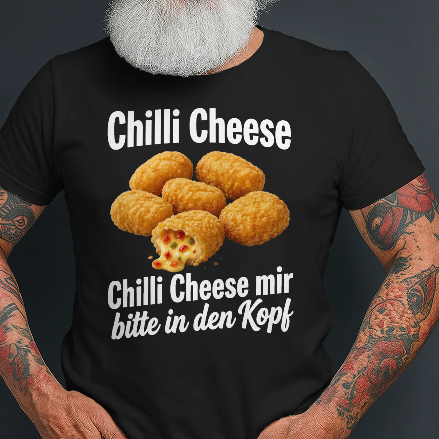 Chili Käse Mir Bitte in den Kopf Funny Saying Meme Affordable Graphic Classic Unisex T-shirt