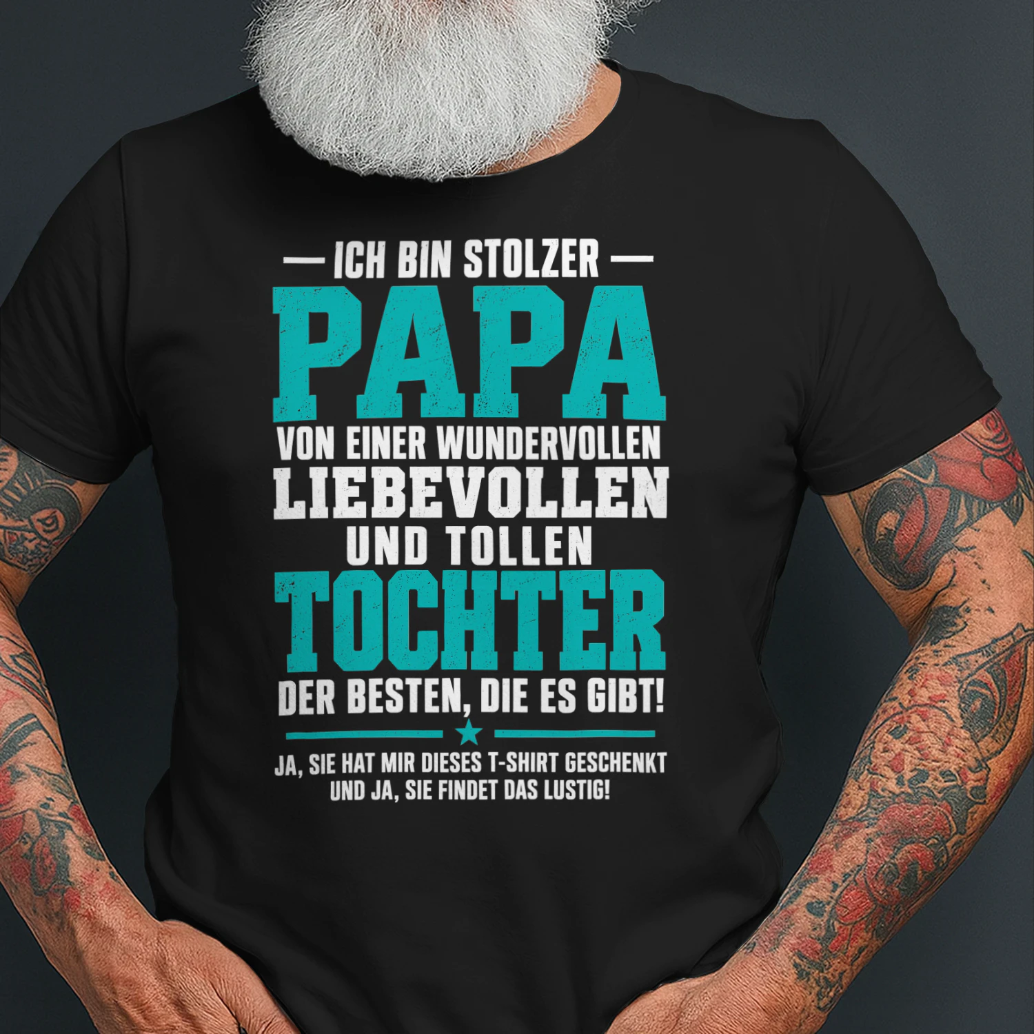 Ich Bin Stolzer Papa Wunderbare Tochter Familie Humor T-shirt