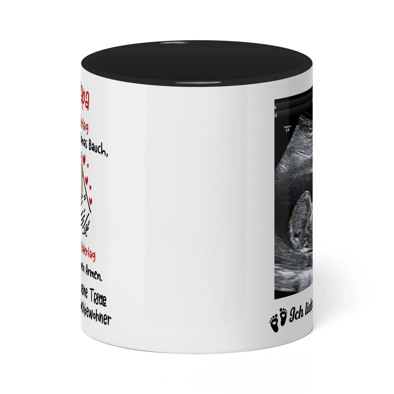 Personalisierte Tasse für werdenden Papa mit Ultraschallbild | Geschenk zum ersten Vatertag | Tasse für werdenden Vater