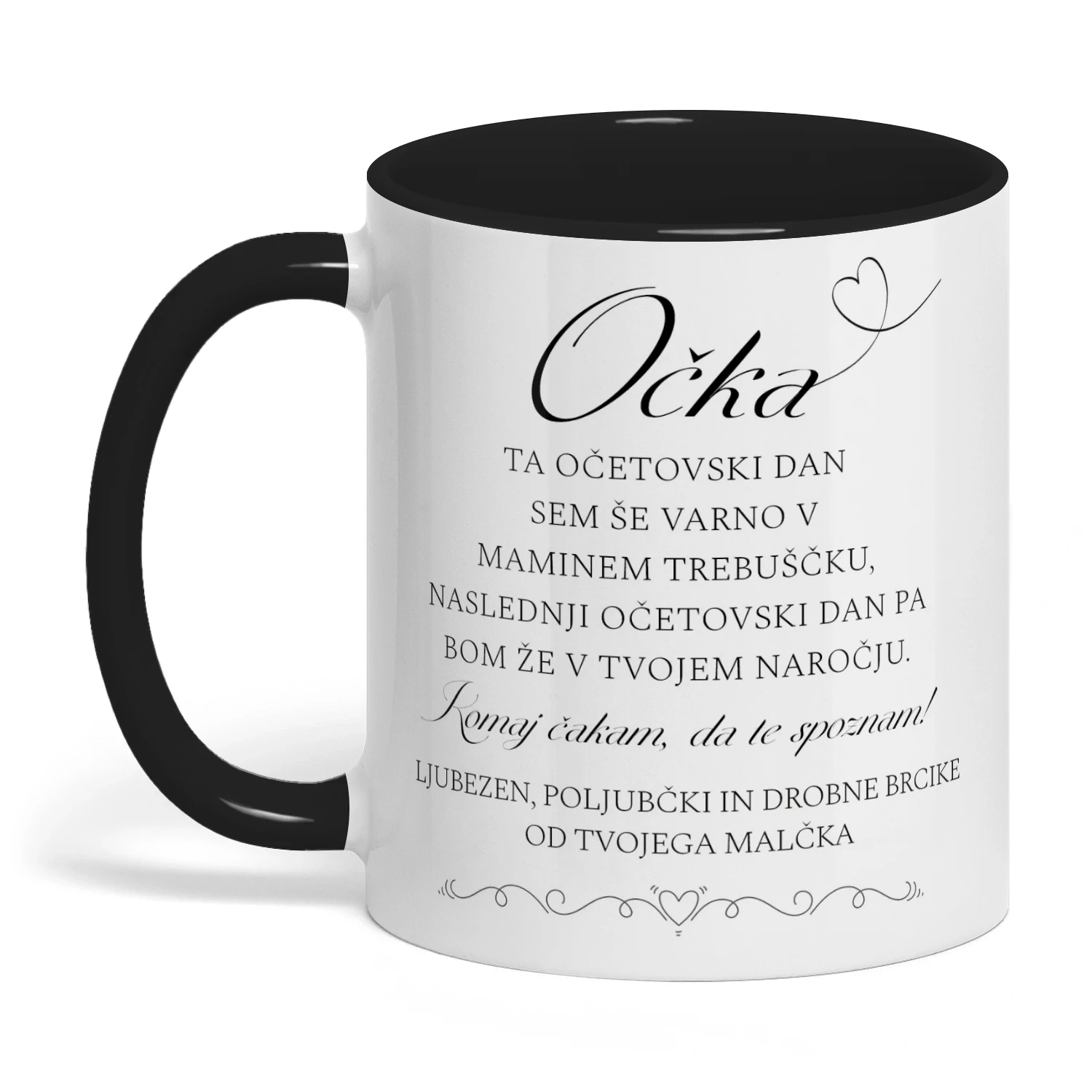 Personalizirana Skodelica za Bodočega Očka z Ultrazvočno Sliko | Darilo za Prvi Očetovski Dan | Skodelica za Očka