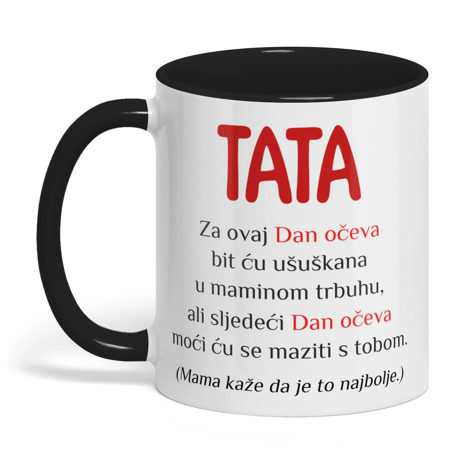 Šalica s dvobojnim dizajnom po mjeri za budućeg tatu | Poklon za prvi Dan očeva za budućeg oca | Personalizirana šalica za kavu s ultrazvučnom slikom 2