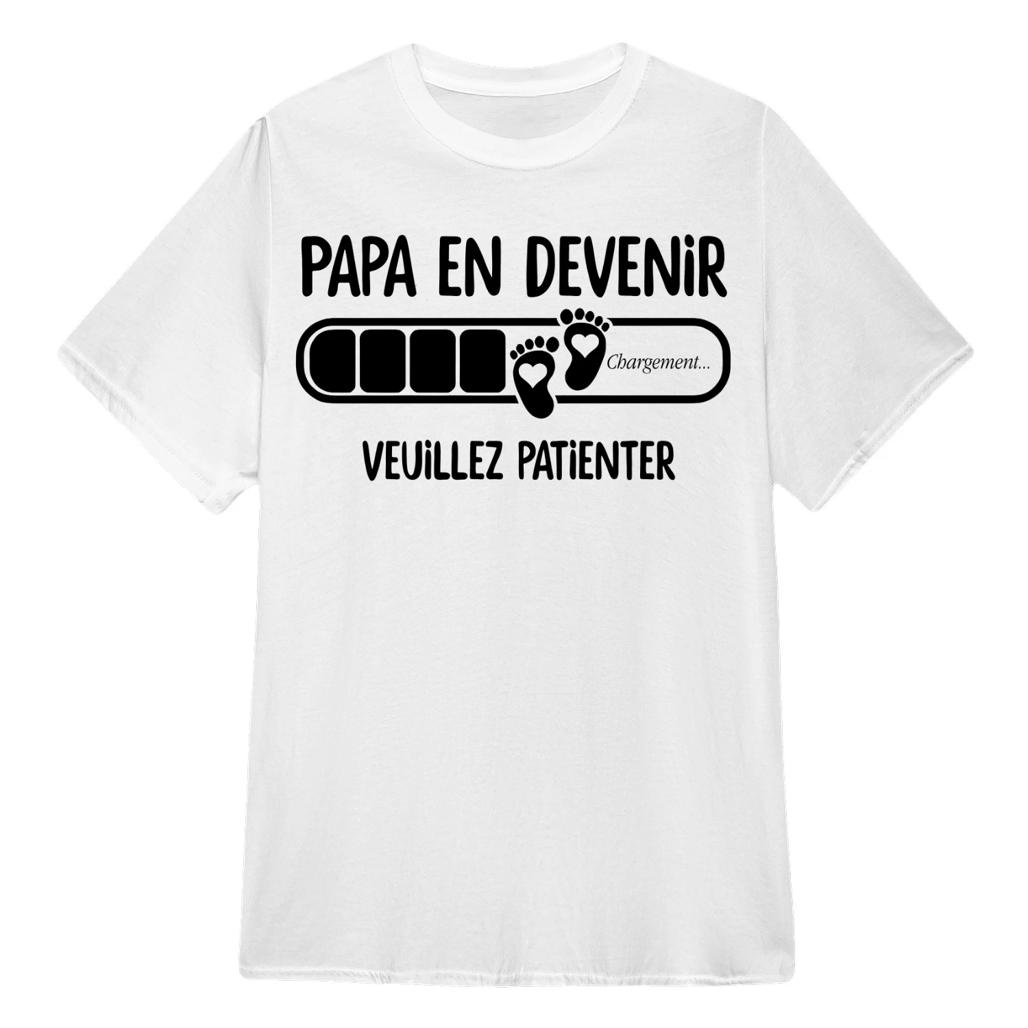 Papa en devenir en cours de chargement – Veuillez patienter | Premier cadeau de Fête des Pères offert par l’épouse