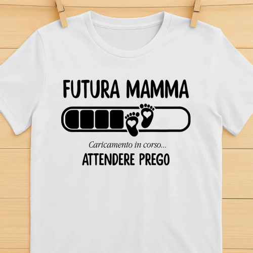 Mamma in caricamento - Attendere prego | Primo regalo per la Festa della Mamma dal marito