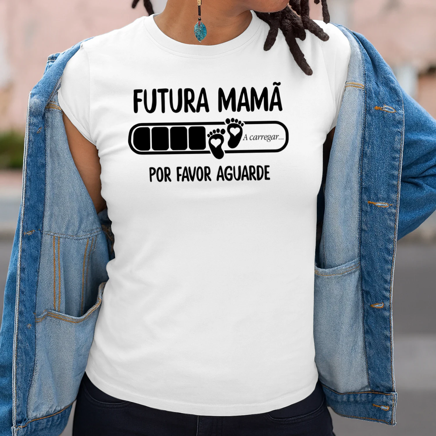 Mamã em carregamento - Por favor aguarde | Primeiro presente do Dia da Mãe do marido