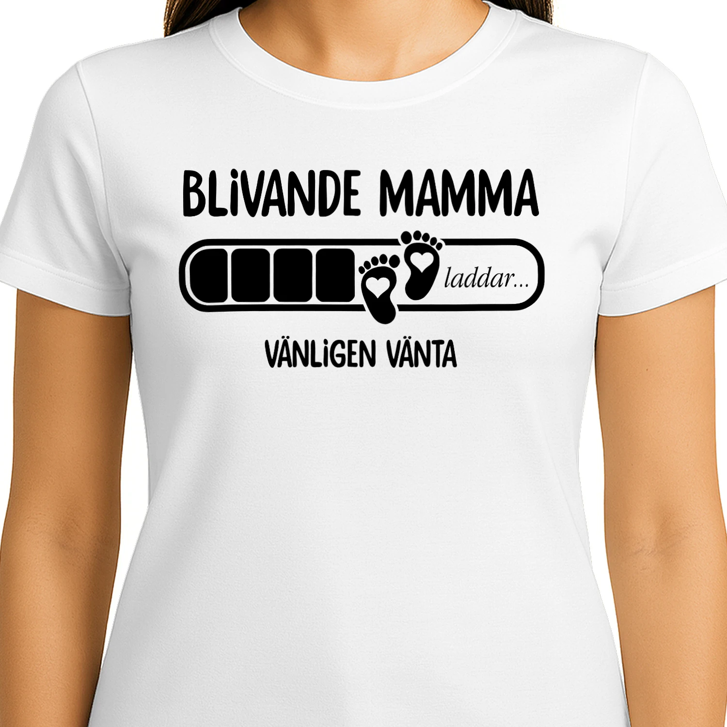 Mamma laddas - Vänligen vänta | Första mors dag-present från maken