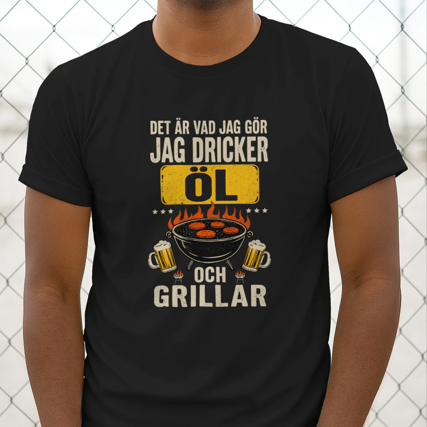 Unisex T-shirt BBQ-ÖL