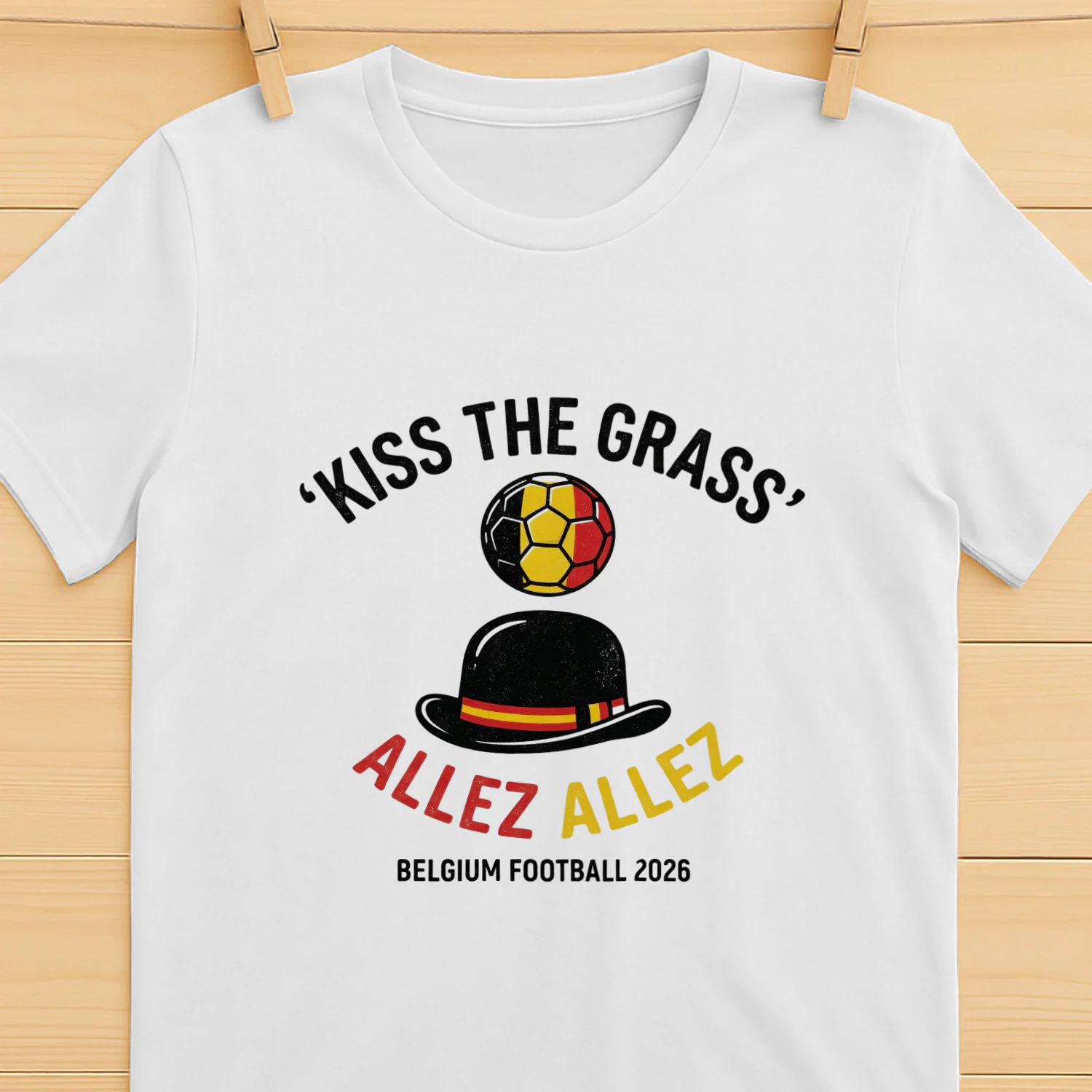 "KISS THE GRASS" - Belgium 2026: The Surrealist Dream Tee