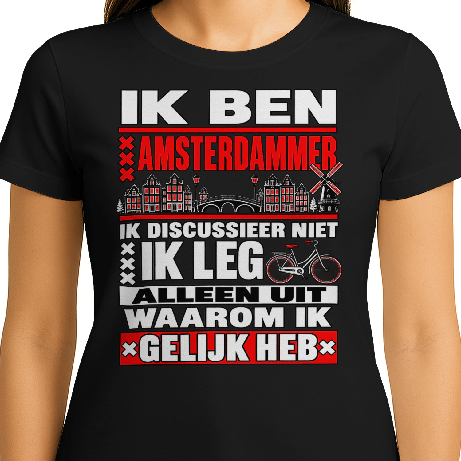 Ik Ben Amsterdammer – Grappig Amsterdam T-Shirt | Typisch Amsterdam Humor