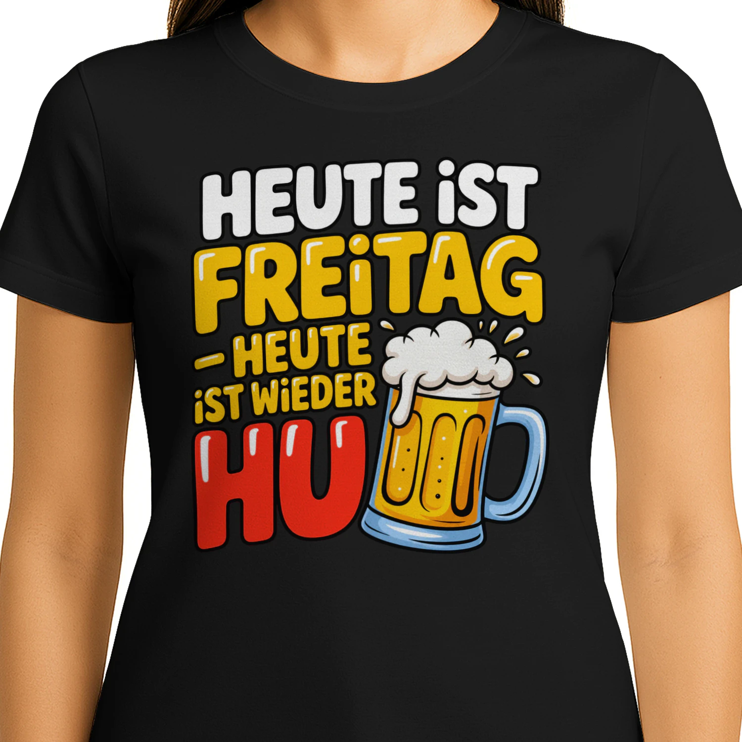 Heute ist Freitag – Lustiges Bier T-Shirt | Witziger Spruch für Bierliebhaber & Partyfans