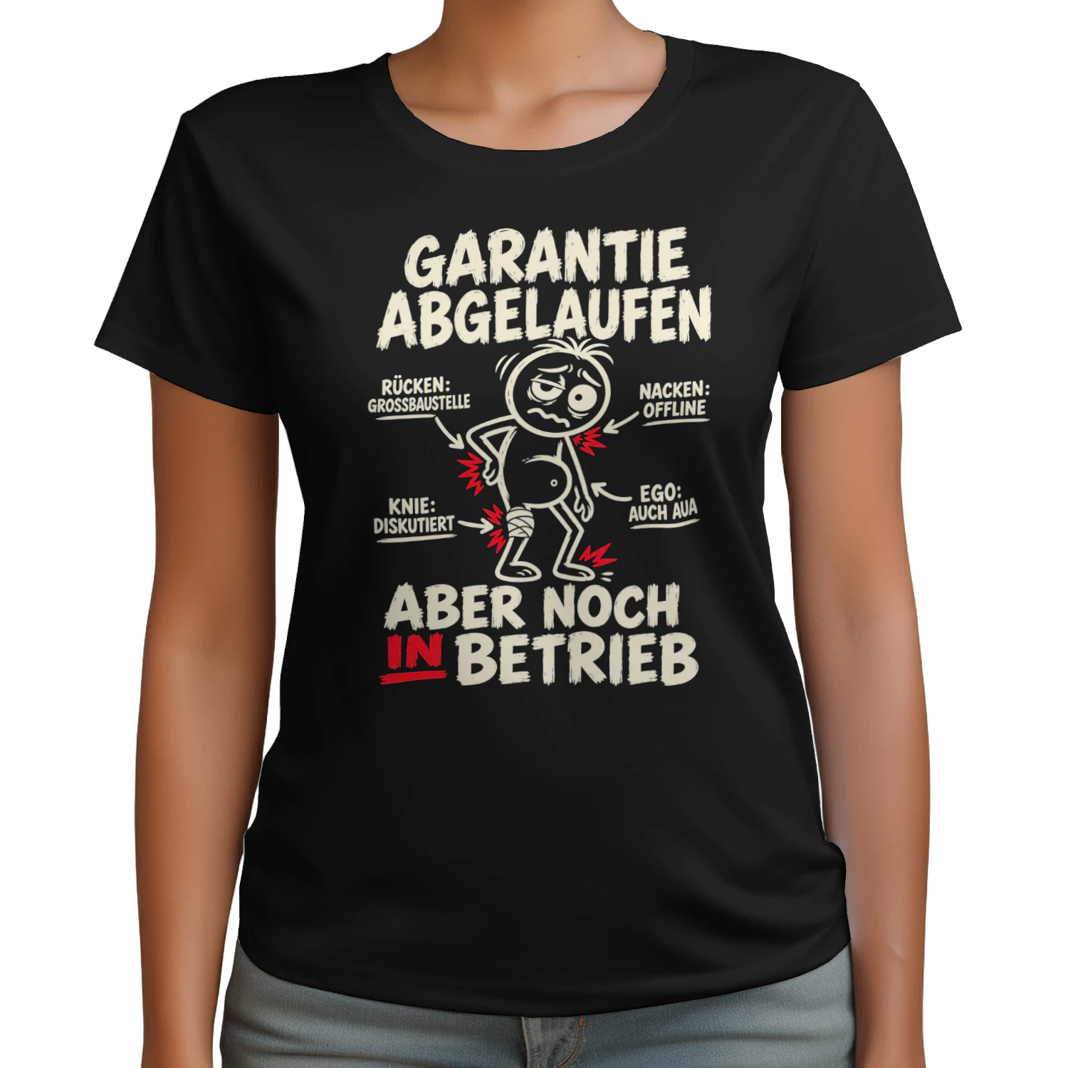 Garantie Abgelaufen – Aber Noch in Betrieb | Lustiges Herren T-Shirt