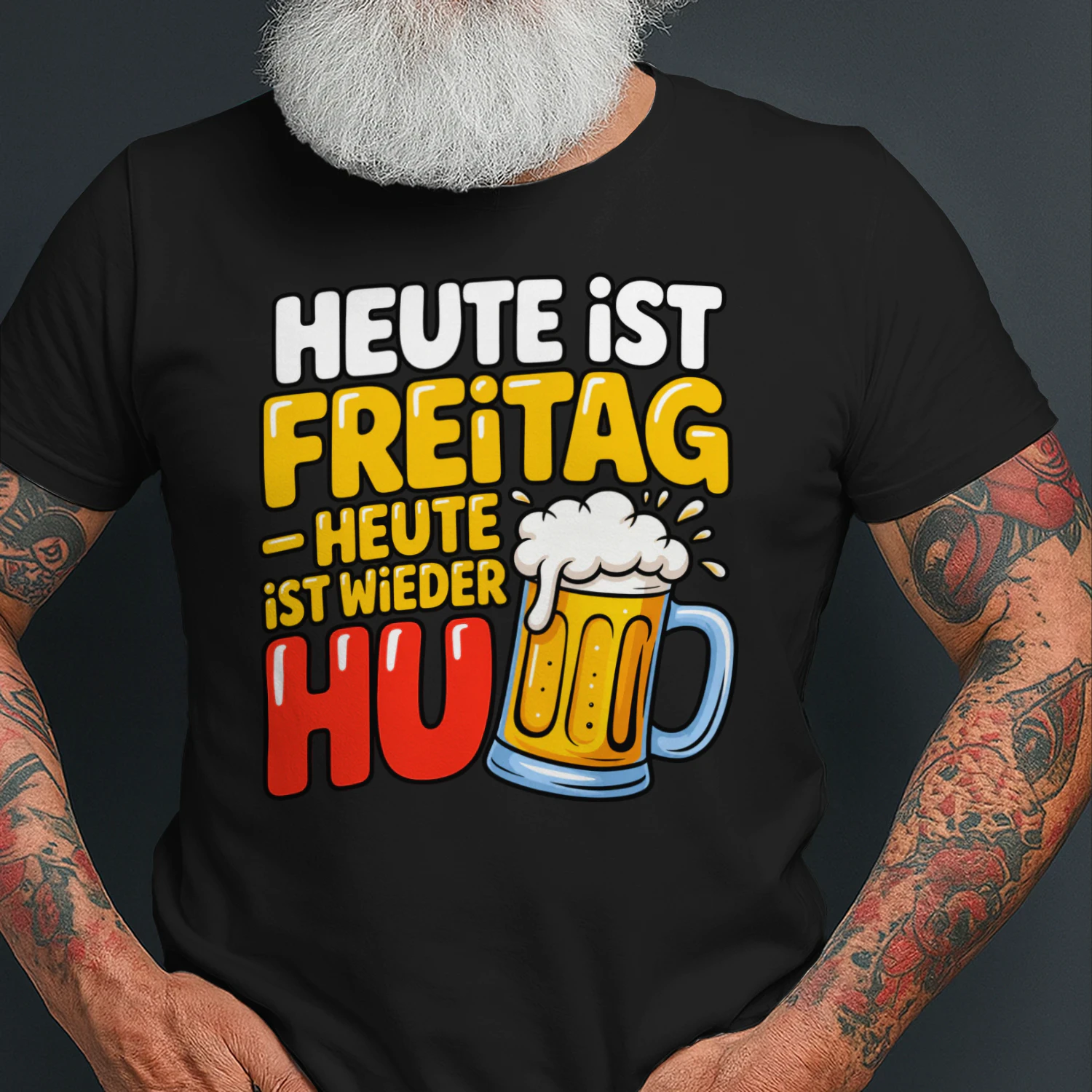 Heute ist Freitag – Lustiges Bier T-Shirt | Witziger Spruch für Bierliebhaber & Partyfans