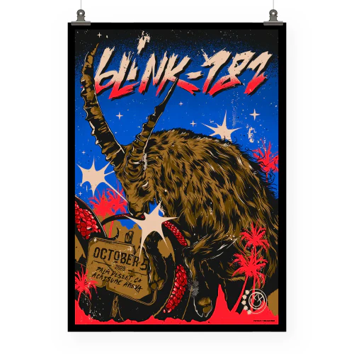 Blink-182 concert Palm Desert, Acrisure Arena, Oct 05, 2025 Poster