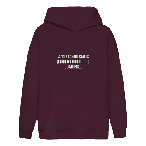 Middle School Status Loading Youth Fleece Hoodie