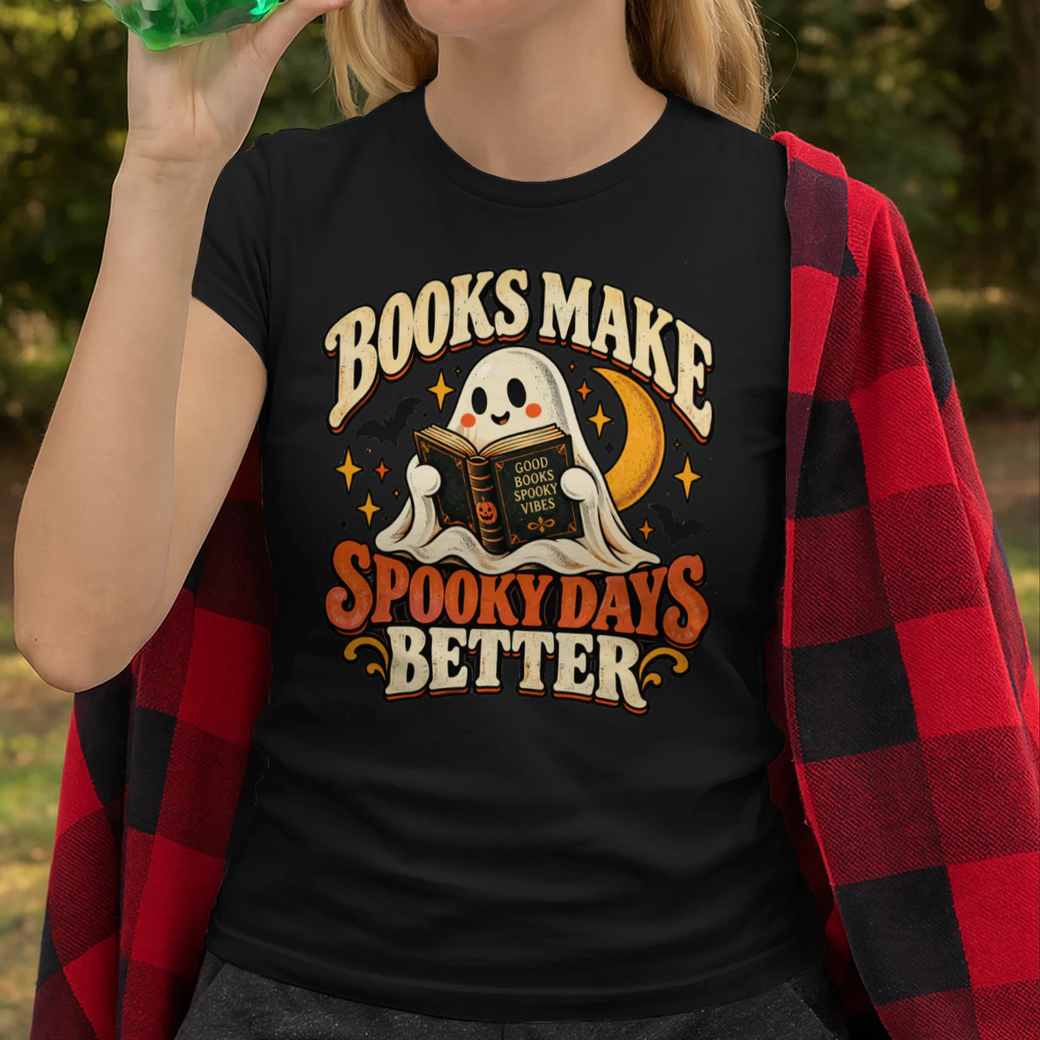 Books Make Spooky Days Better Halloween Reading T-Shirt
