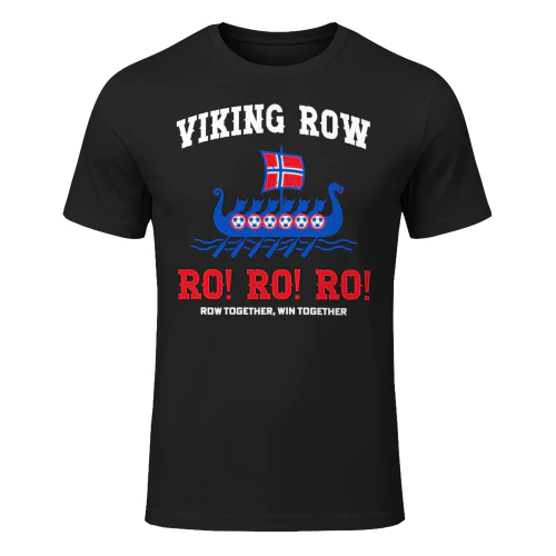 Viking Row T-Shirt – Norway World Cup 2026 'Ro Ro Ro' Supporter Tee