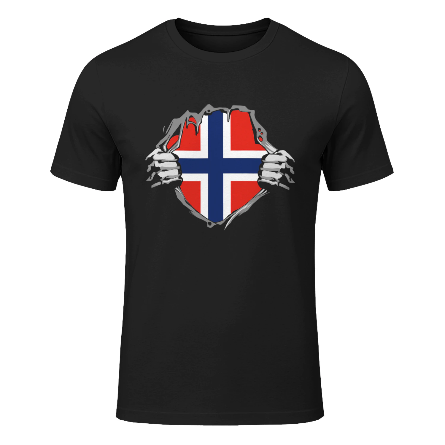 Norsk Til Kjernen – Stolt av Norge T-Skjorte 🇳🇴