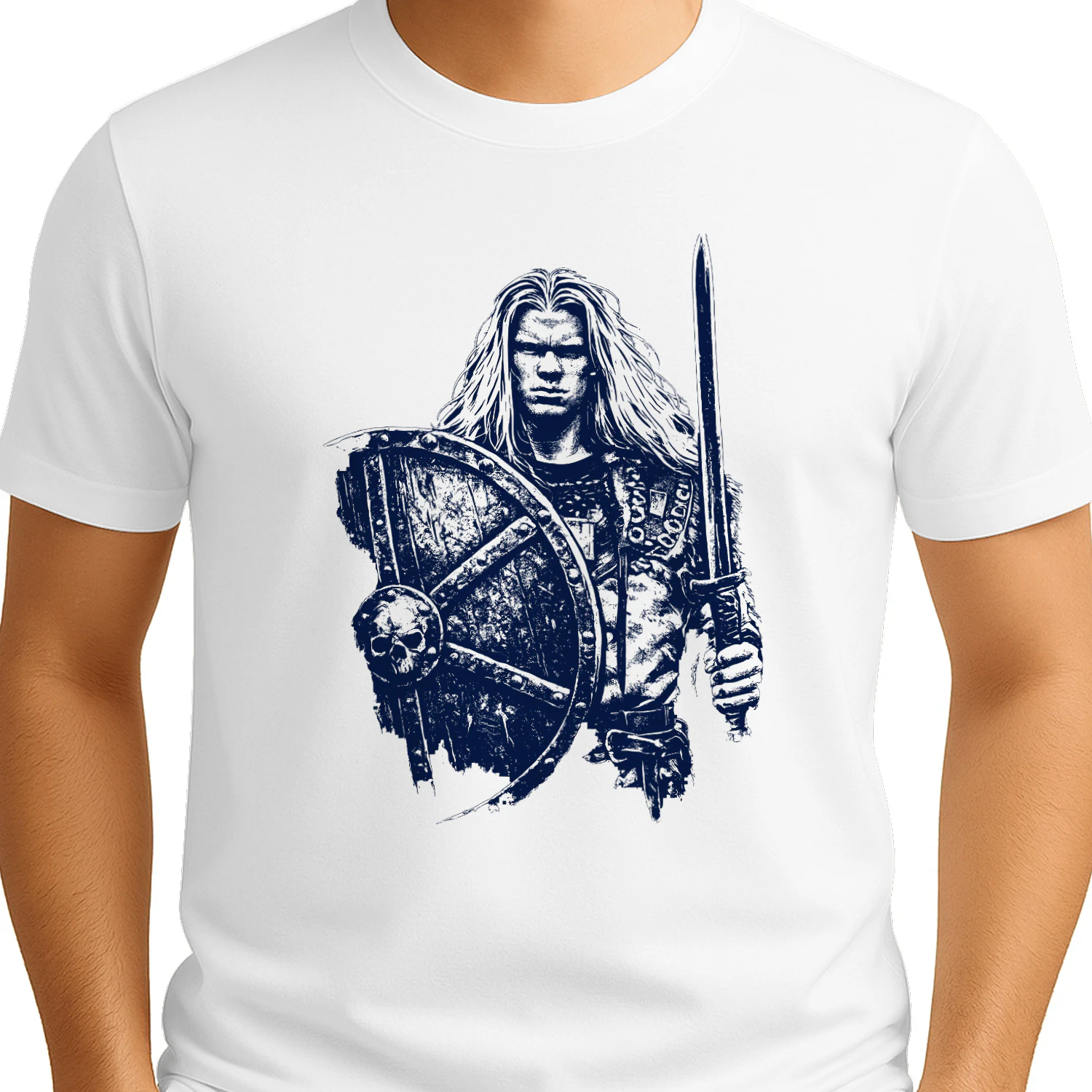 HÅRLAND Viking Supporter T-skjorte – Stolt Norge | Krigerånd & Vikingkraft | Unisex