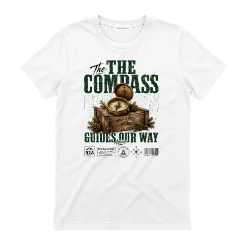 The Compass Guides Our Way Vintage Graphic Tee