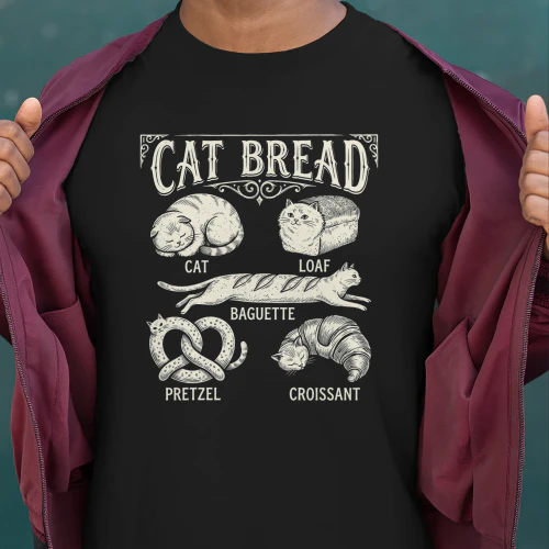 Funny Vintage Cat Bread