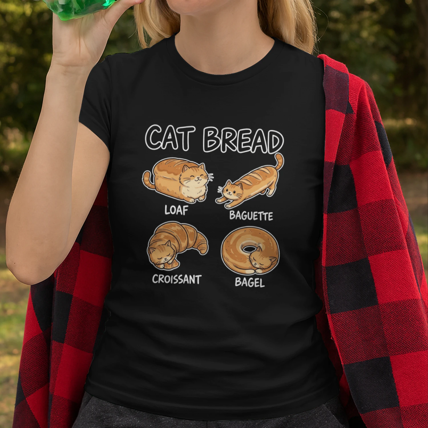 Cat Bread Shapes Funny Cat Lover T-Shirt