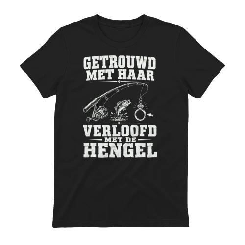 Getrouwd met haar. Verloofd met de hengel