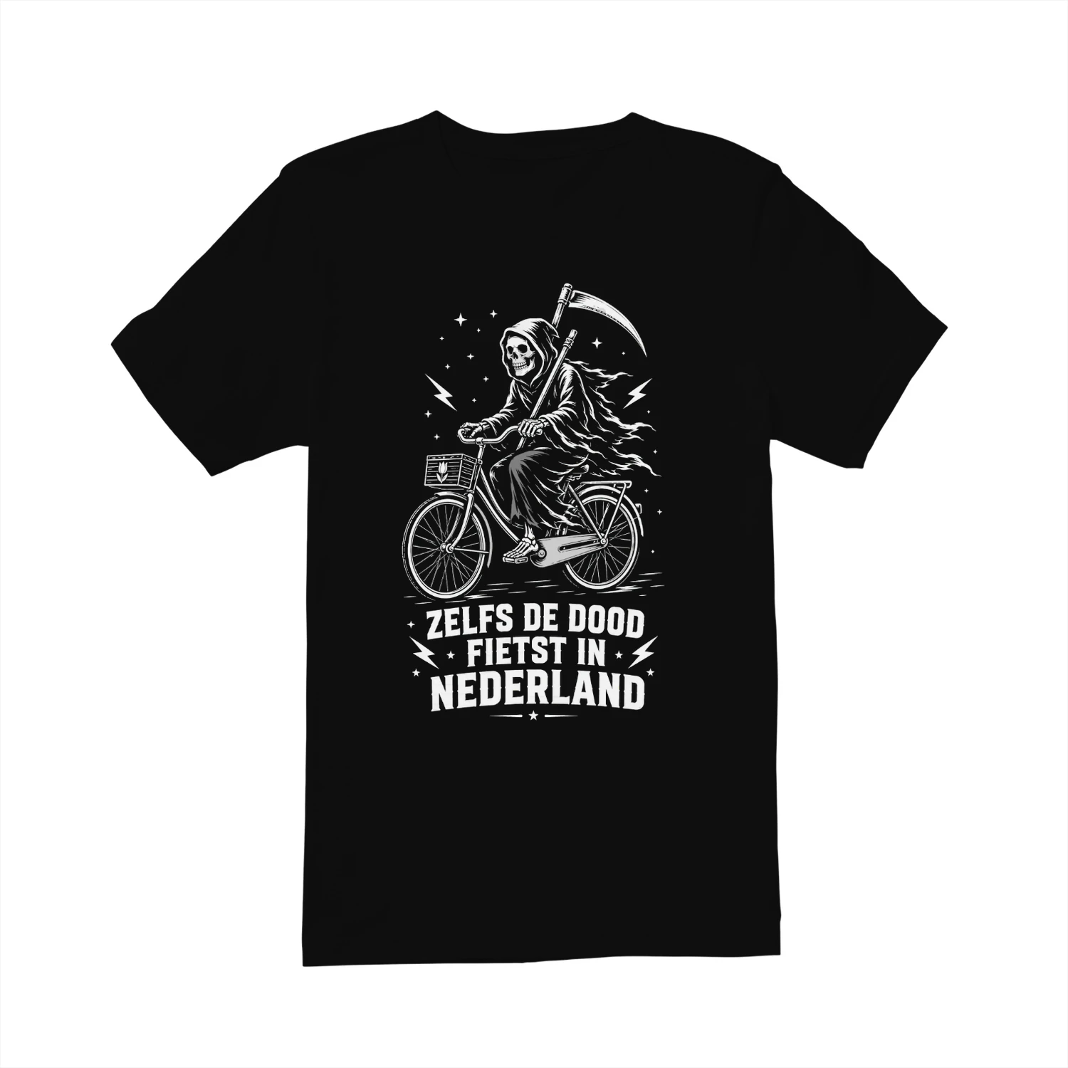ZELFS DE DOOD FIETST IN NEDERLAND