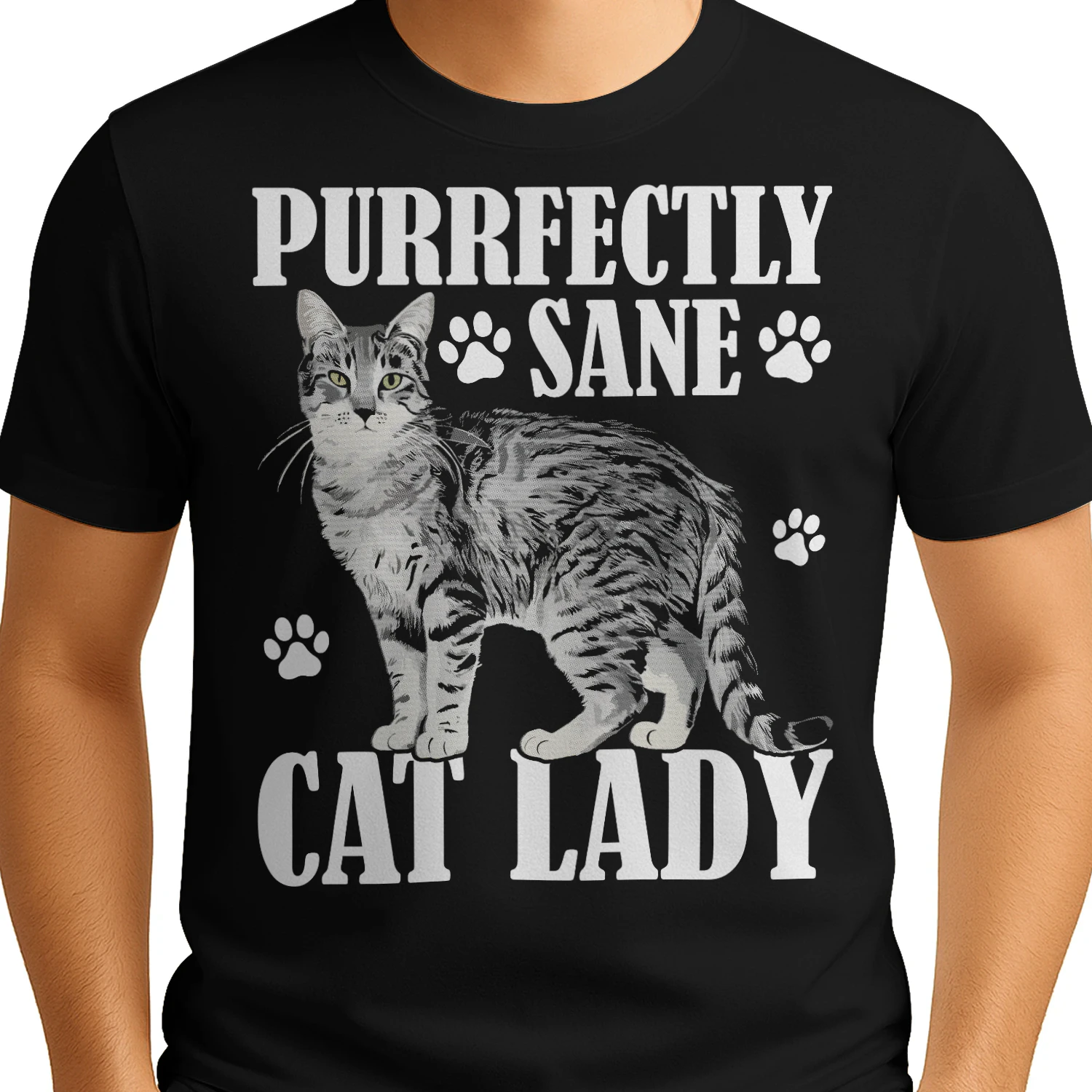 Purrfectly sane cat lady