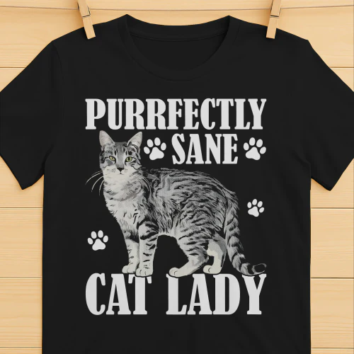 Purrfectly sane cat lady