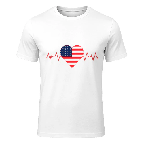 USA Heartbeat Tee