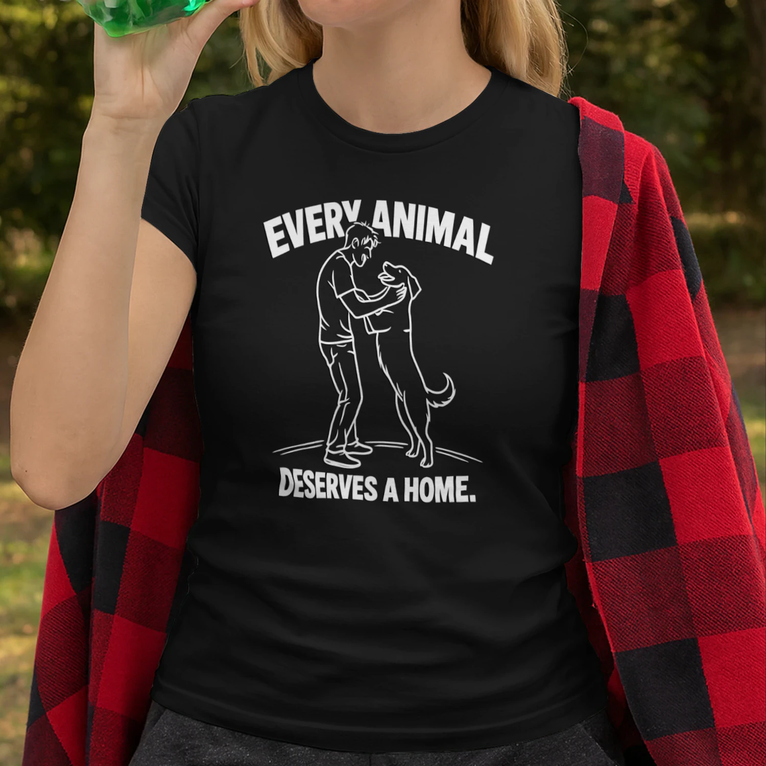 Every Animal Deserves a Home – Chalk Style T‑Shirt Design