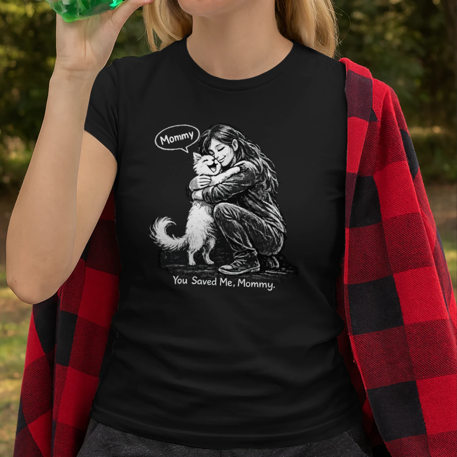 You Saved Me Mommy – Cat Rescue Love T‑Shirt for Pet Moms