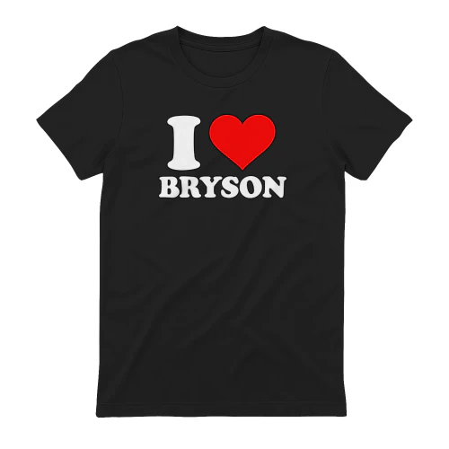 Red Heart I Love Bryson T-Shirt