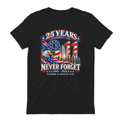 Remember Honor Unite 25th Anniversary 9 11 T-Shirt