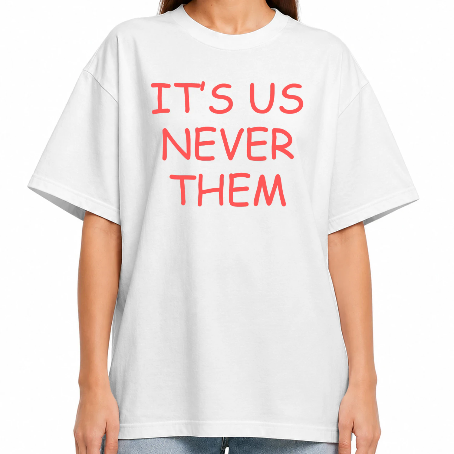 I flirt for fun and panic when it works Oversized T-shirt