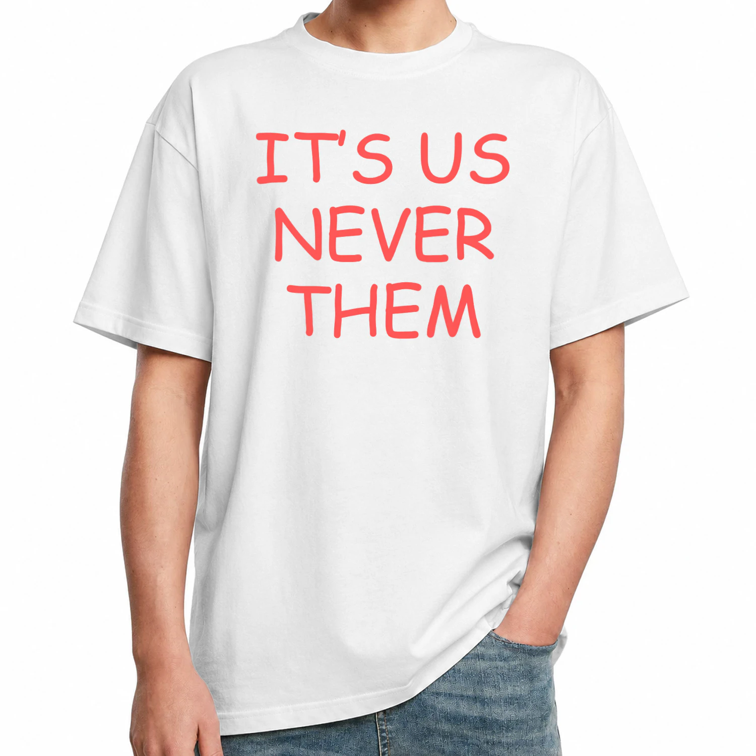 I flirt for fun and panic when it works Oversized T-shirt