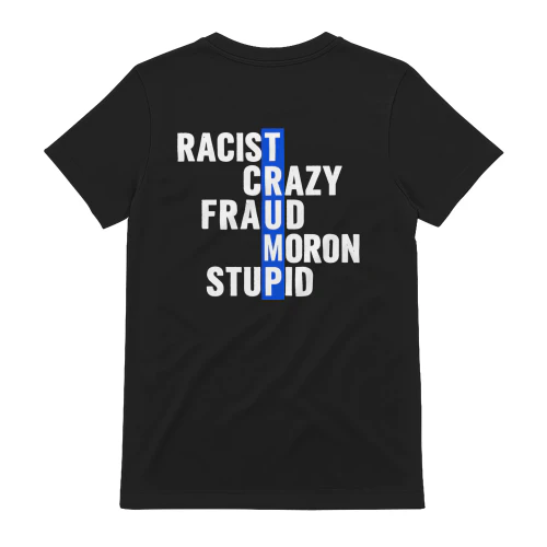 Trump Racist Crazy Fraud Moron Stupid