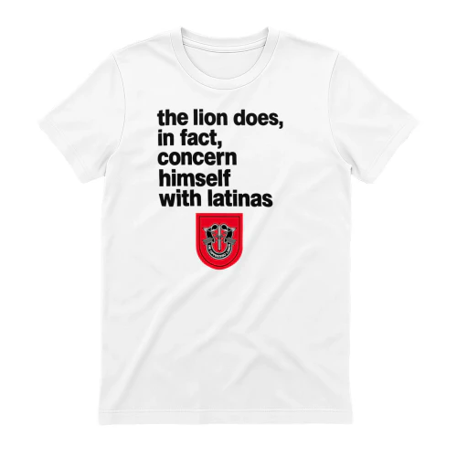 the lion does, in fact, concern himself with latinas