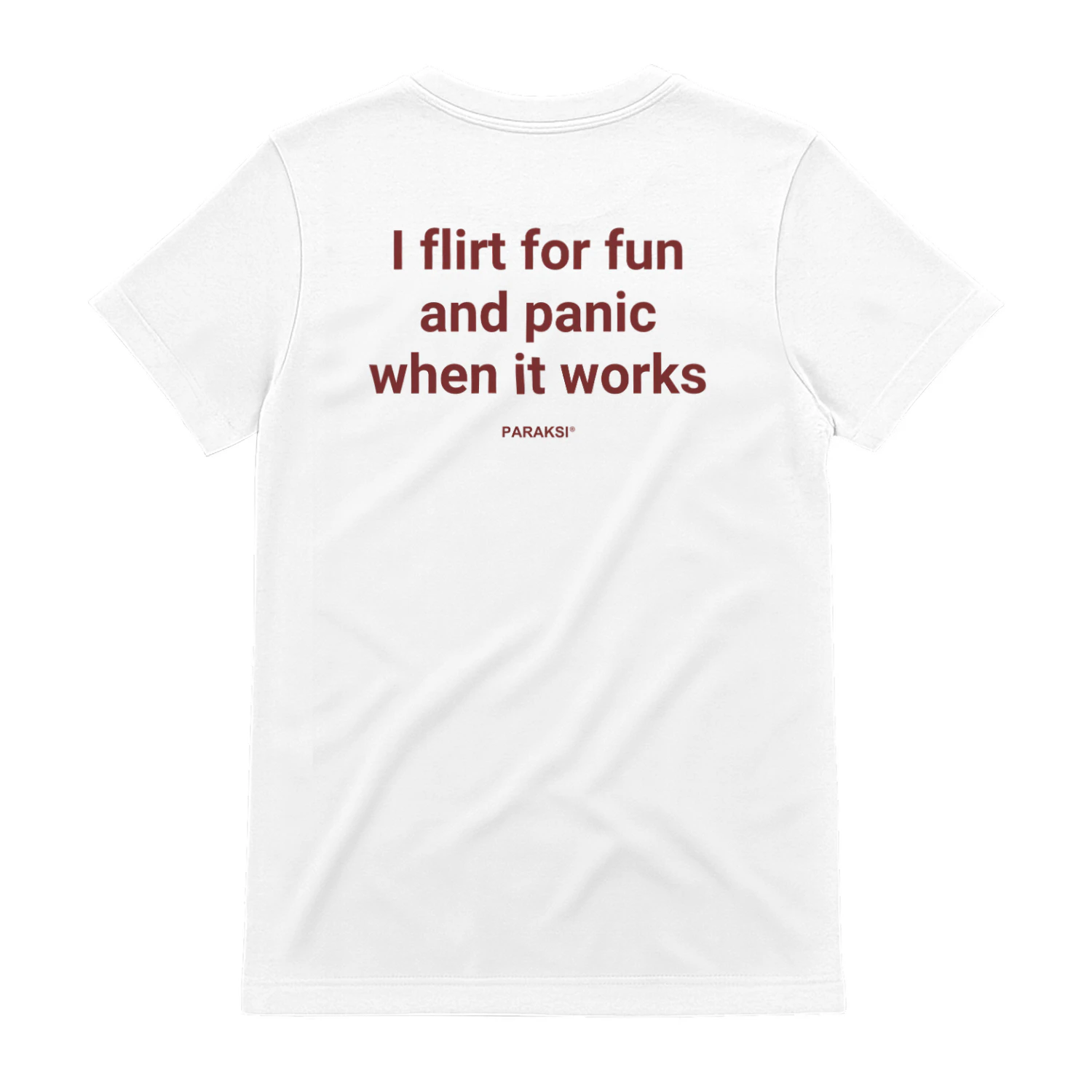 I flirt for fun and panic when it works fnny shirt 