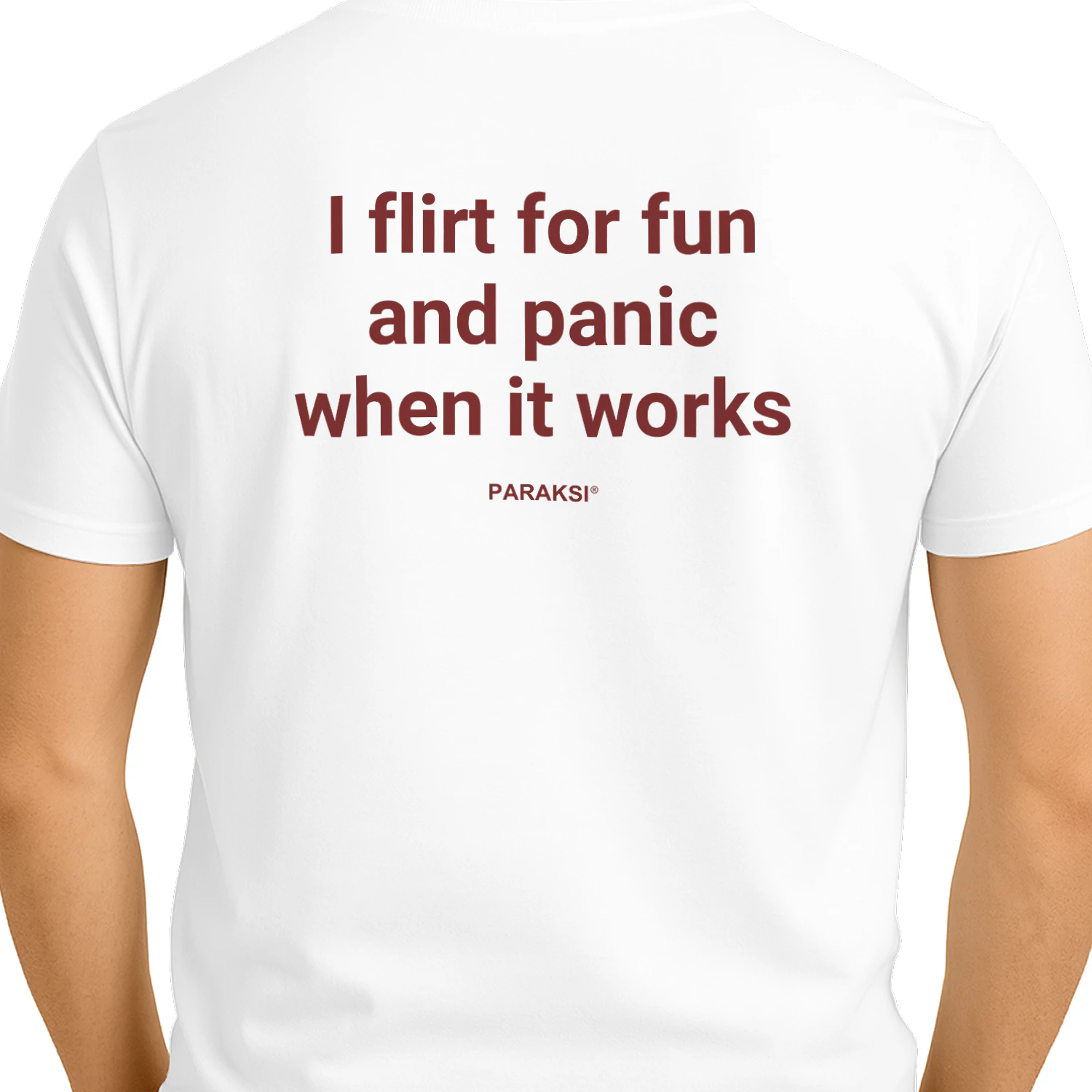 I flirt for fun and panic when it works fnny shirt 