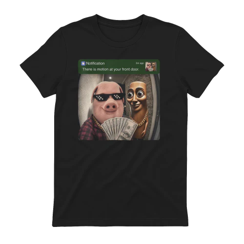 There is Motion at Your Front Door Tung Tung Tung John Pork T-Shirt