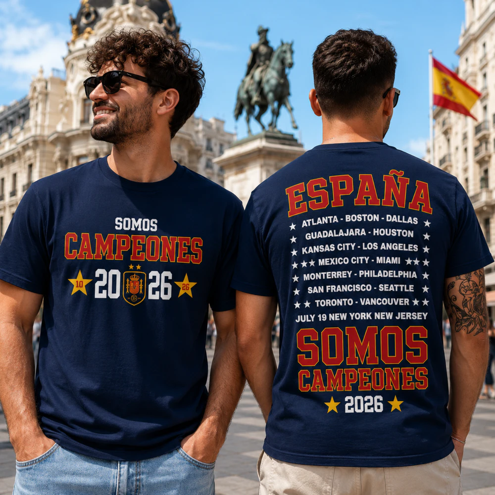 T-shirt - España Somos Campeones 2026 – Edición Campeones del Mundo