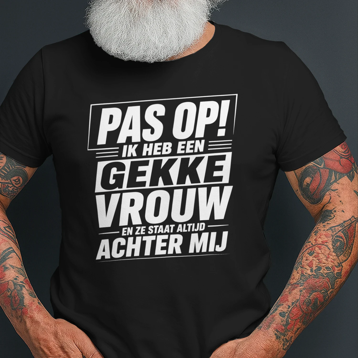 Gekke Vrouw Staat Altijd Achter Mij
