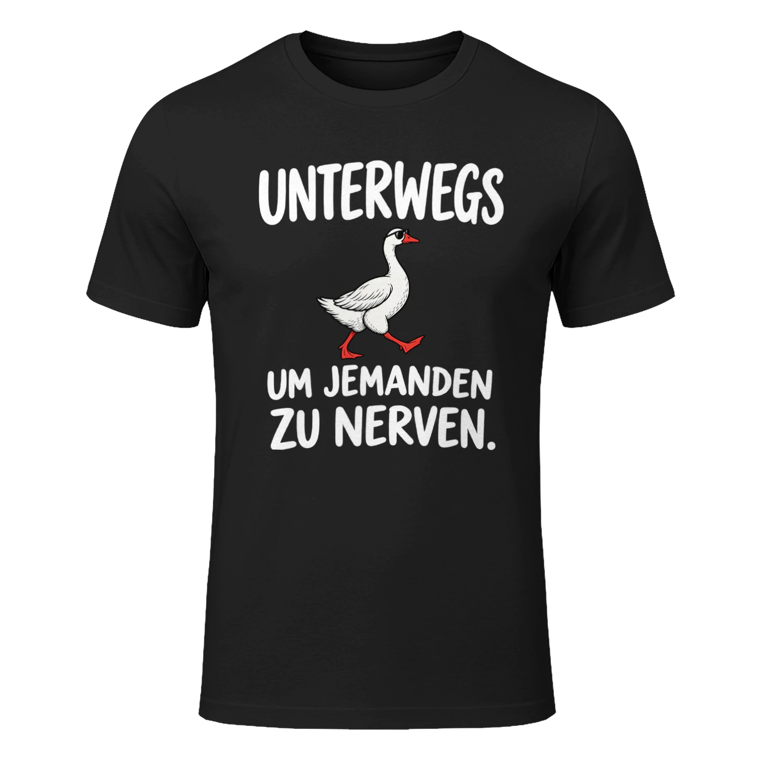 Lustiges Gänse-Unterwegs, um jemanden zu nerven
