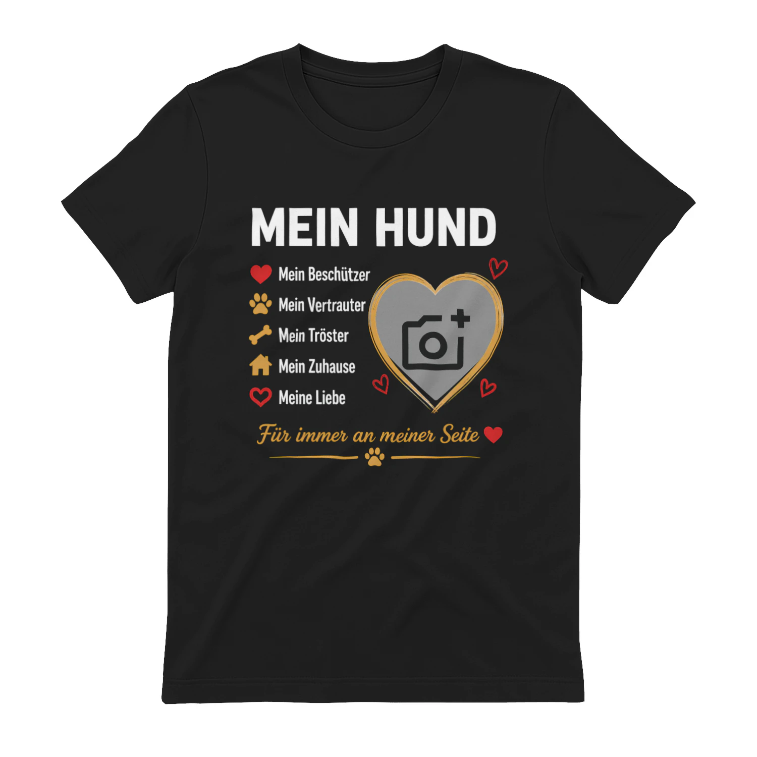 Mein Hund – Personalisiertes T-Shirt mit deinem Hundefoto