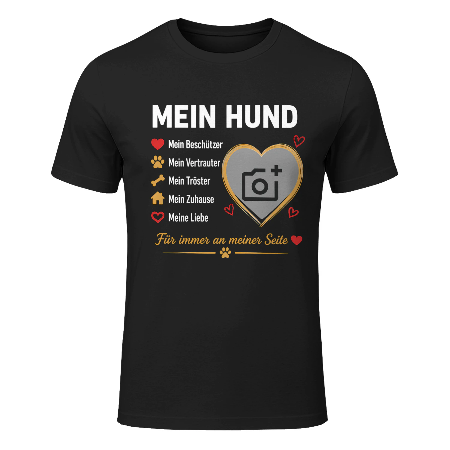 Mein Hund – Personalisiertes T-Shirt mit deinem Hundefoto
