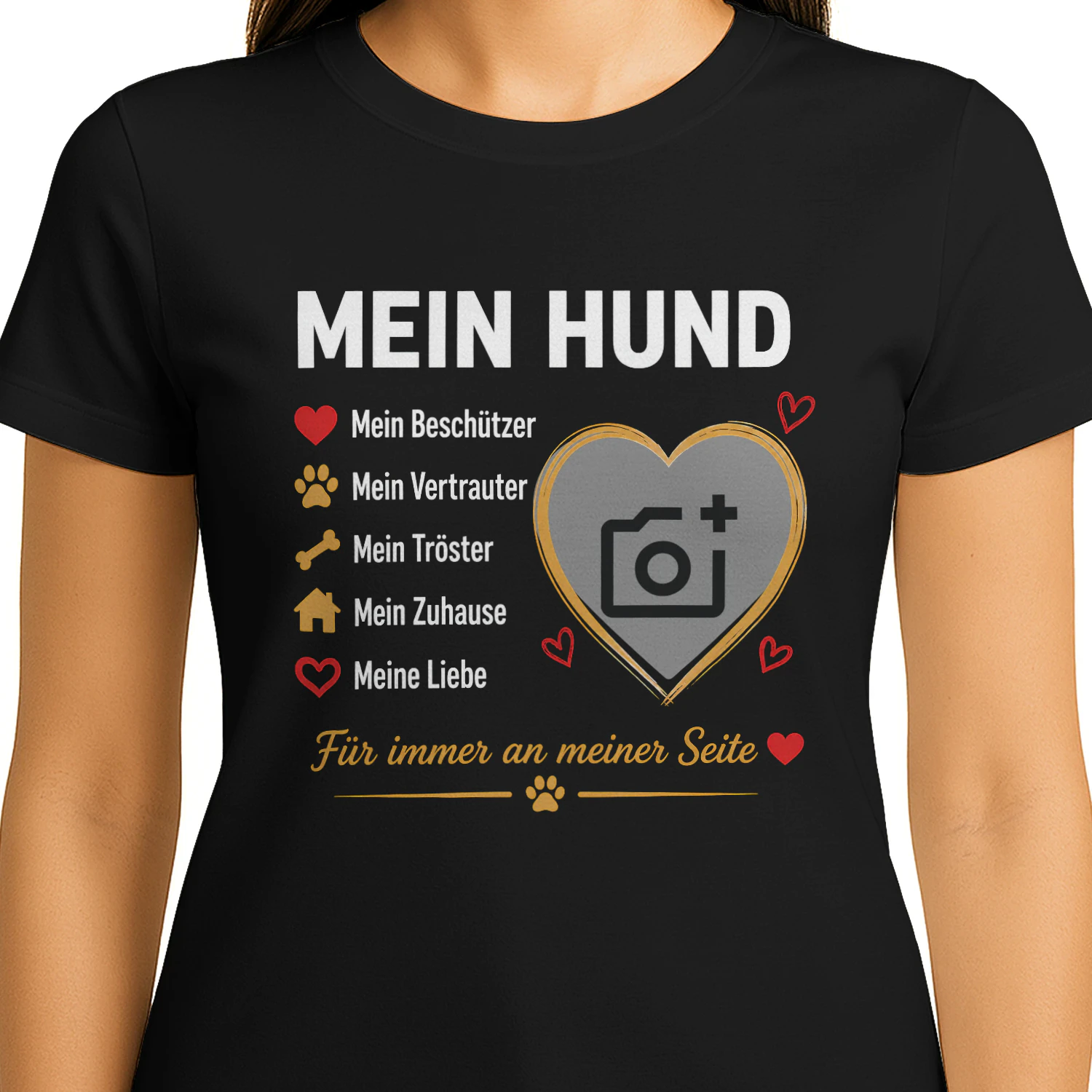Mein Hund – Personalisiertes T-Shirt mit deinem Hundefoto