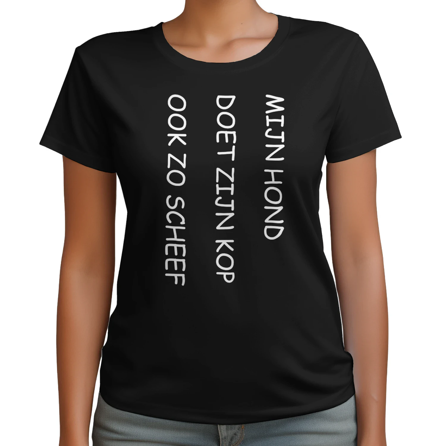 T-shirt - Mijn Hond Doet Zijn Kop Ook Zo Scheef 