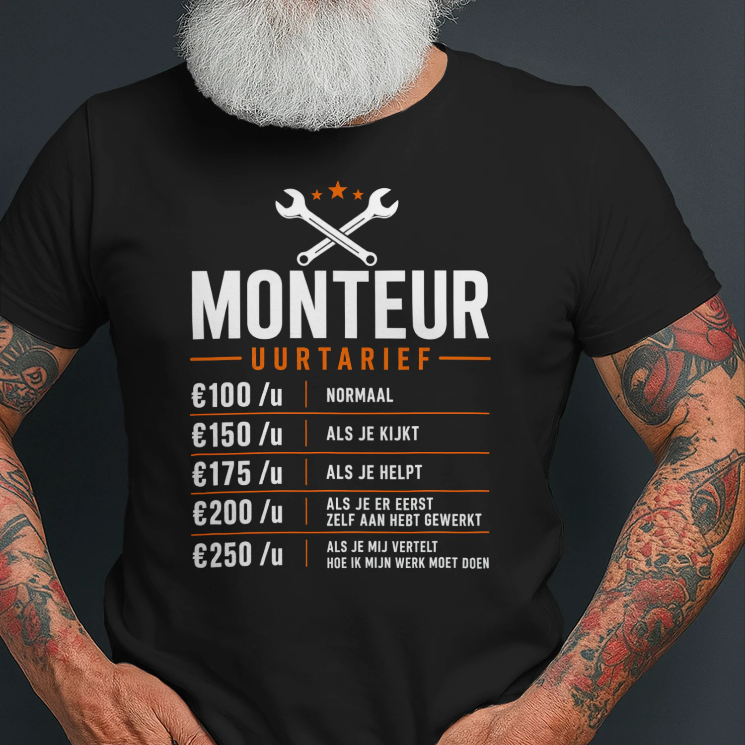 T-Shirt – Grappig Cadeau voor Monteurs en Klussers