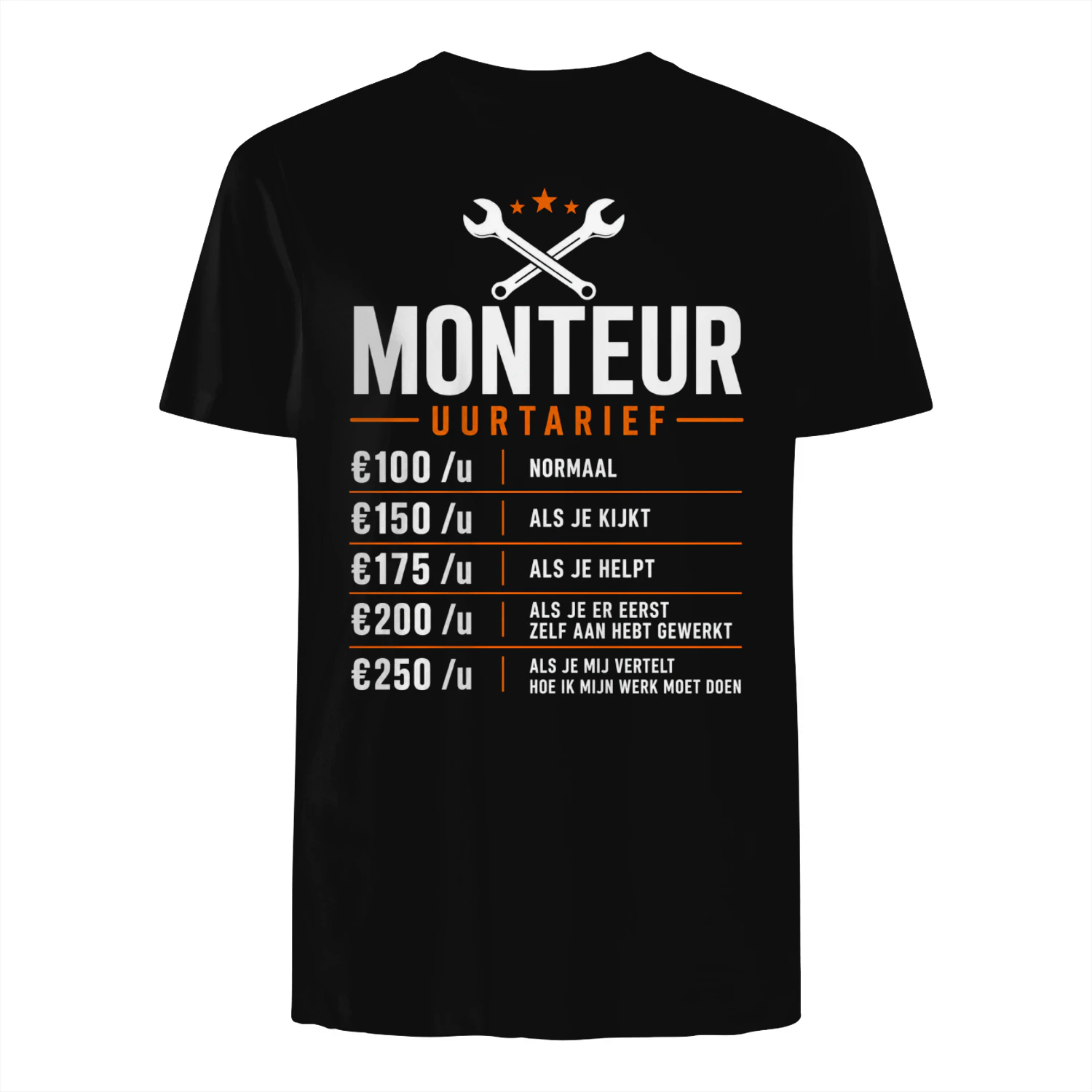 T-Shirt – Grappig Cadeau voor Monteurs en Klussers