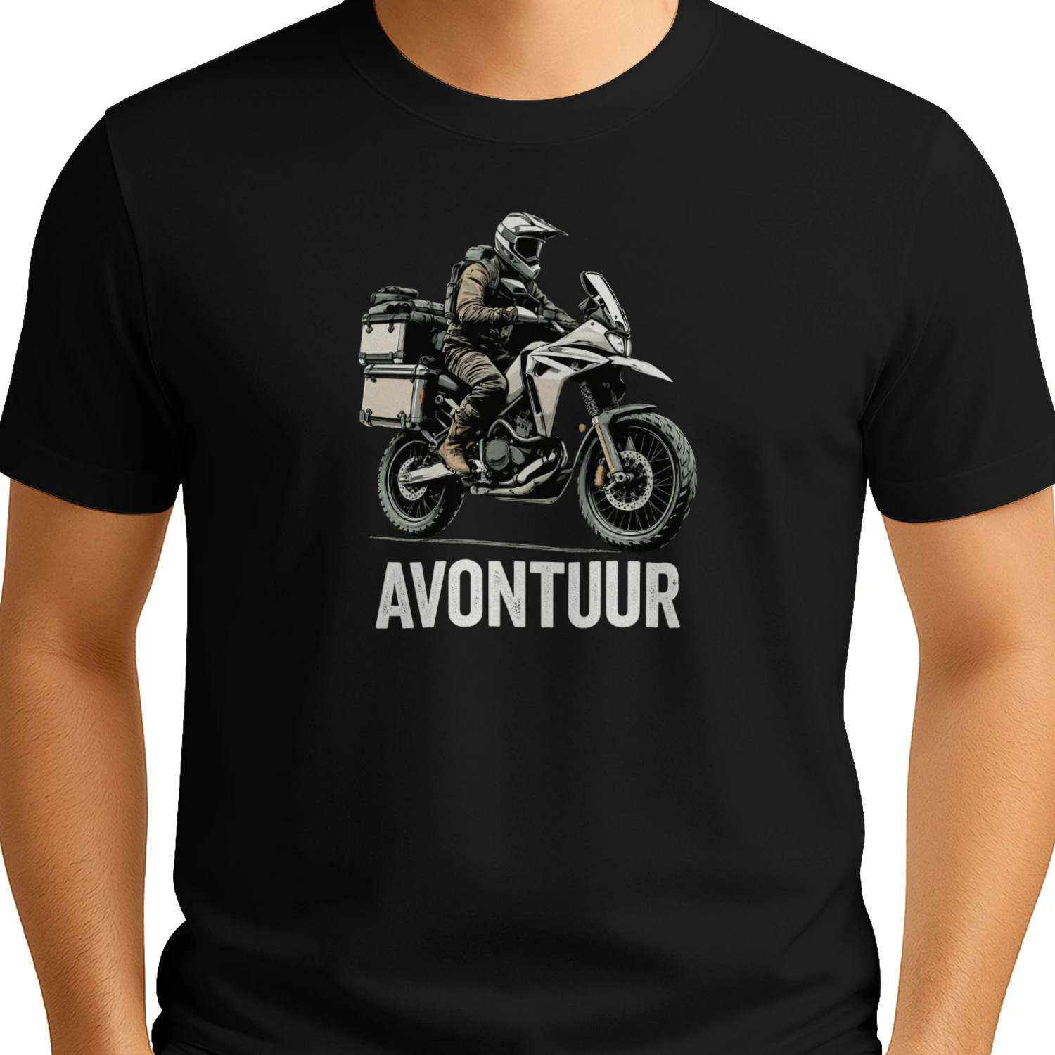 Avontuur Motor T-Shirt – Adventure Rider Graphic  voor Motorliefhebbers